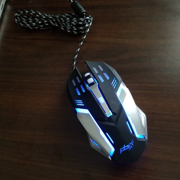 LOT 3 Gladiator‎ Wired Precision Gaming Mouse LED Backlight Geared Up 6 Buttons! - Picture 9 of 9